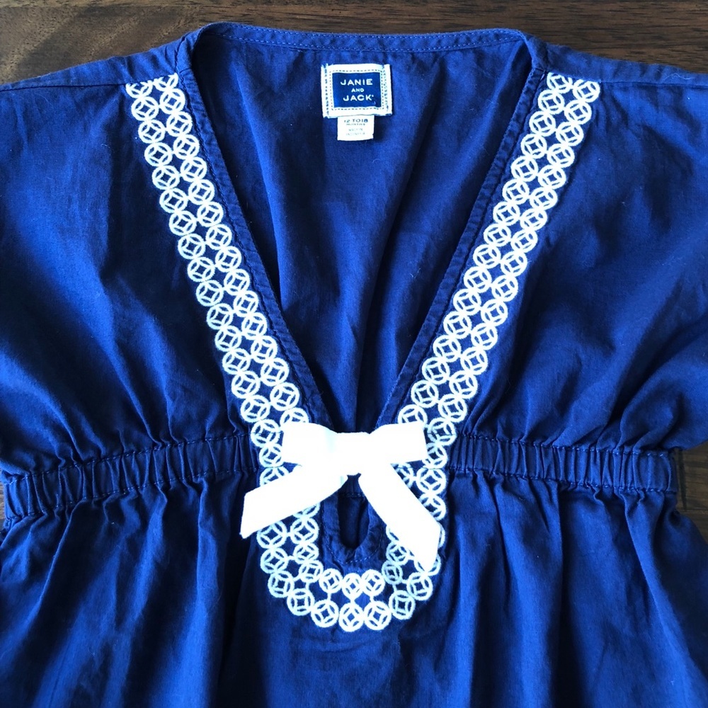 Janie and Jack Embroidered Tunic Swim Cover - Picture 3 of 5